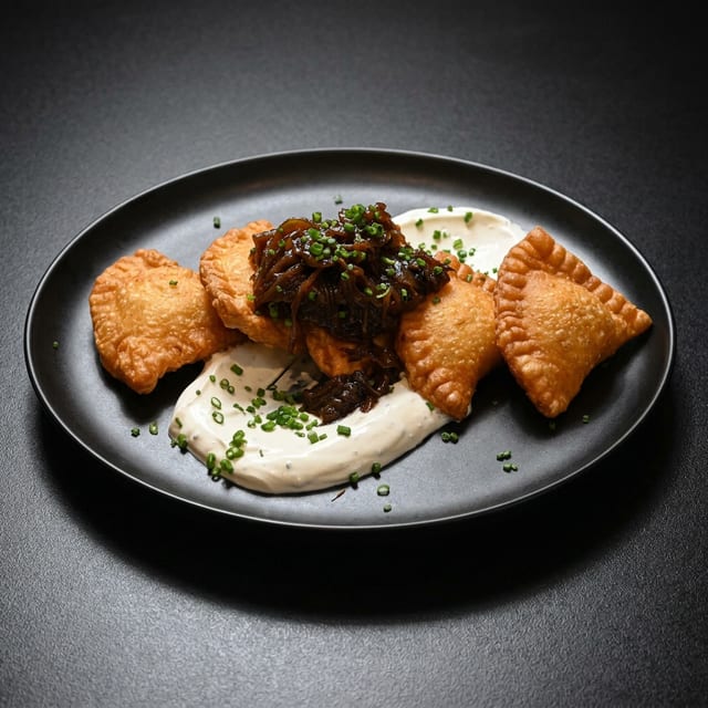 Cacio e Pepe Pierogies.